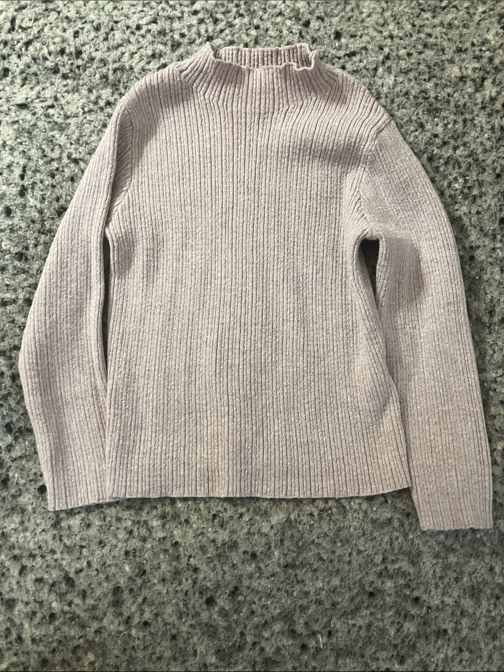 Zara mock neck ribbed long sleeve shirt